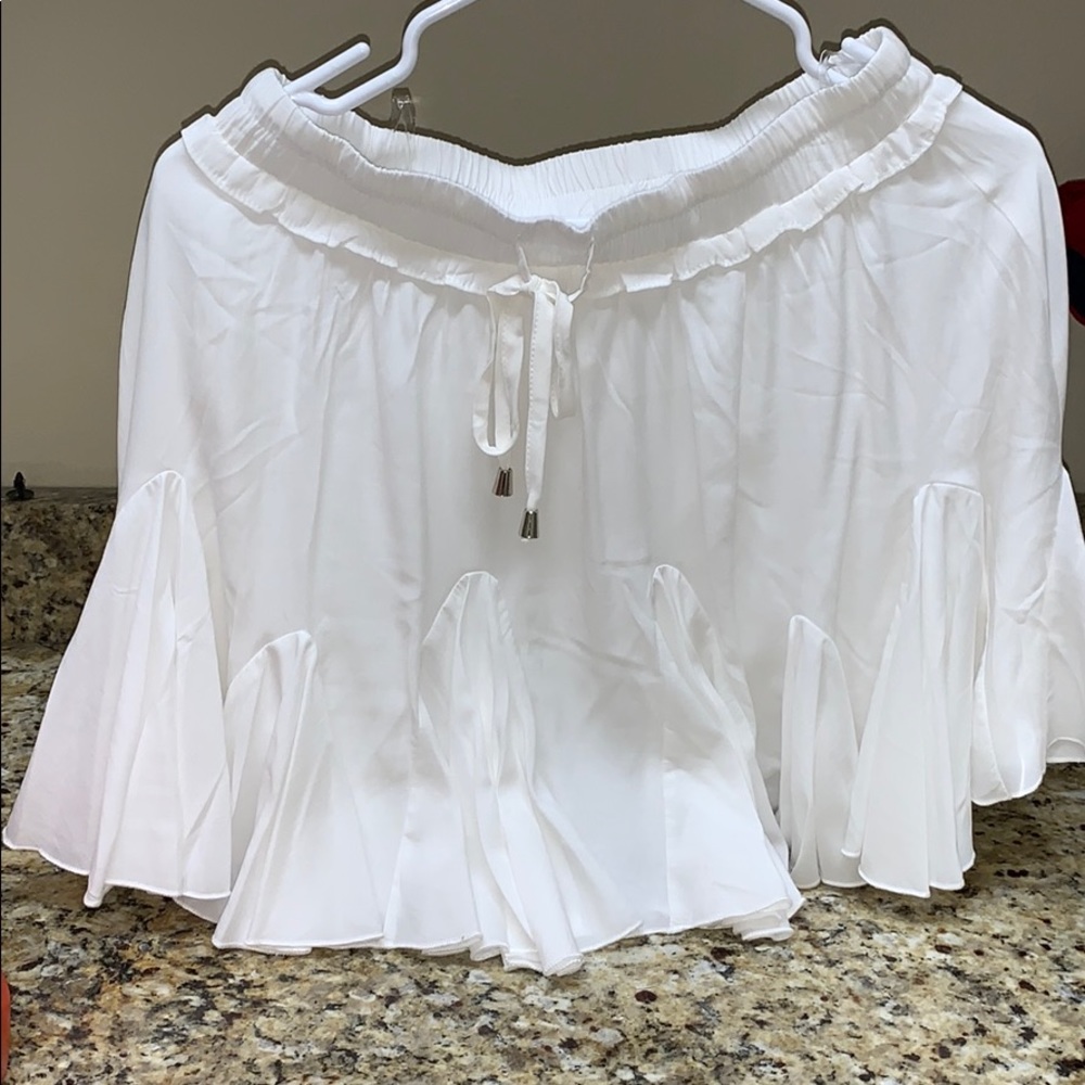 White beach skirt